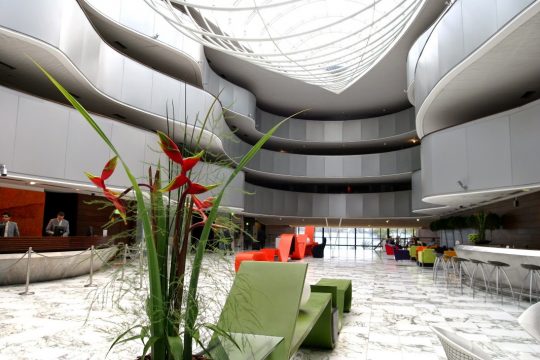 Lobby do hotel. Foto: Divulgação