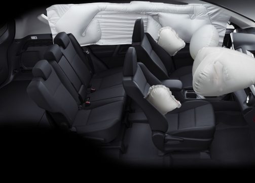 Sete airbags no novo RAV4 modelo 2017. Foto: Toyota