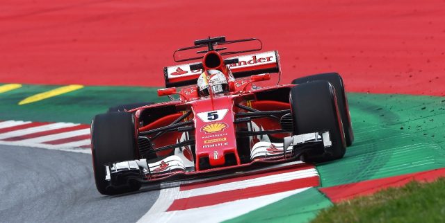 Sebastian Vettel chegou em segundo e abriu a vantagem sobre o vice-l?der Lewis Hamilton. Foto: Ferrari