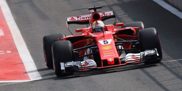 Sebastian Vettel conquistou a segunda posição na última volta do Q3. Vettel renovou com a Ferrari até 2020. Foto: Ferrari