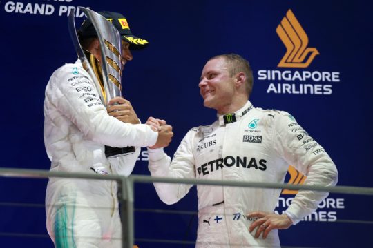 Valteri Bottas da Mercedes fez mais uma vez uma corrida discreta. Foto - Wolfgang Wilhelma