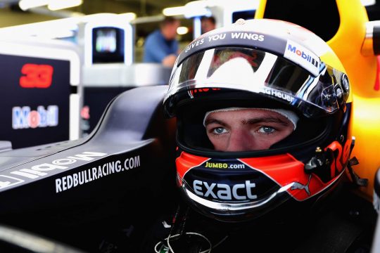 MEXICO CITY, MEXICO - OCTOBER 27: Max Verstappen of Netherlands and Red Bull Racing prepares to drive in the garage during practice for the Formula One Grand Prix of Mexico at Autodromo Hermanos Rodriguez on October 27, 2017 in Mexico City, Mexico. (Photo by Mark Thompson/Getty Images) // Getty Images / Red Bull Content Pool // P-20171027-01750 // Usage for editorial use only // Please go to www.redbullcontentpool.com for further information. //