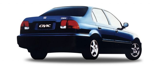 O Honda Civic foi o primeiro modelo a ser produzido no pais em 1997. Foto: Honda.