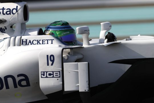 O brasileiro Felipe Massa fez um bom treino e vai largar na d?cima posi??o no GP de Abu Dhabi. Foto: Glenn Dunbar - Williams