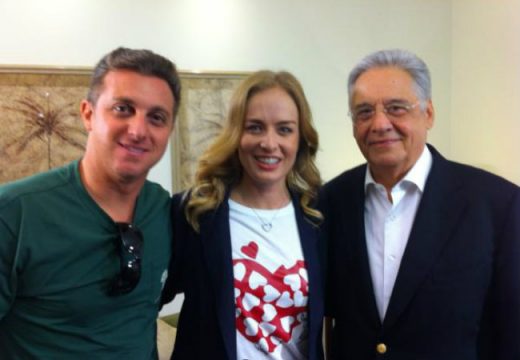 Luciano Huck, Angélica e Fernando Henrique Cardoso. Foto: Divulgação