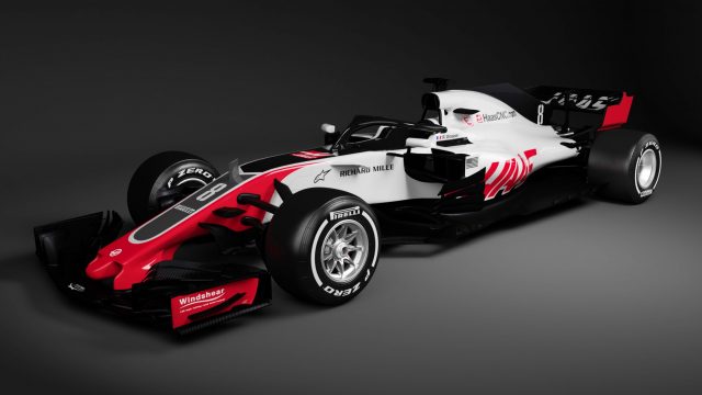 Novo modelo já vem equipado com o halo equipamento de segurança obrigatório a partir desta temporada. Foto: Haas