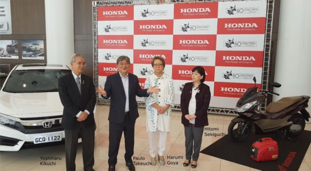 Honda doa automóvel, scooter e gerador para as Festividades dos 110 Anos da Imigração Japonesa no Brasil