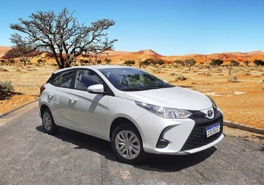 Andamos no Toyota Yaris Hatchback XL 2023